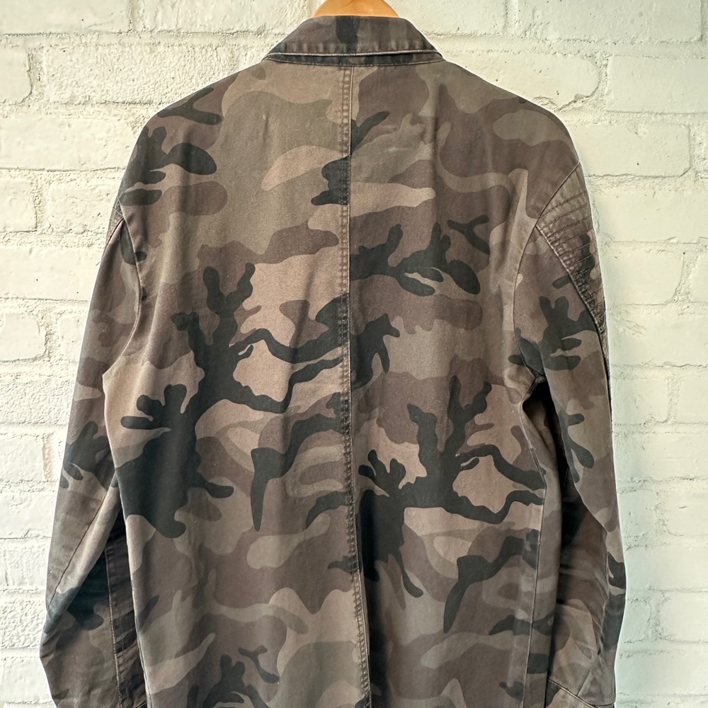 Brave Soul Camouflage Military Jacket with Red Accents - Picture 3 of 3